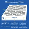 thumbnail image 3 of Nordic Pure 20x24x4 (3 5/8) Pleated Plus Carbon Air Filters MERV 8 2 Pack, 3 of 7