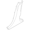 Genuine OE Jaguar Lower Center Pillar Trim - T4K9535PVJ