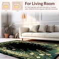 thumbnail image 2 of ODIKA 6'x9' Machine Washable Non-Slip Area Rug, Moody Botanical with Whimsical Forest Inspired Motifs High Traffic Rug, Green, 283445, 2 of 7