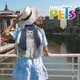 thumbnail image 4 of Mochila TRANSPARENTE para mascotas Fancy Pets Viaje Azul, 4 of 4