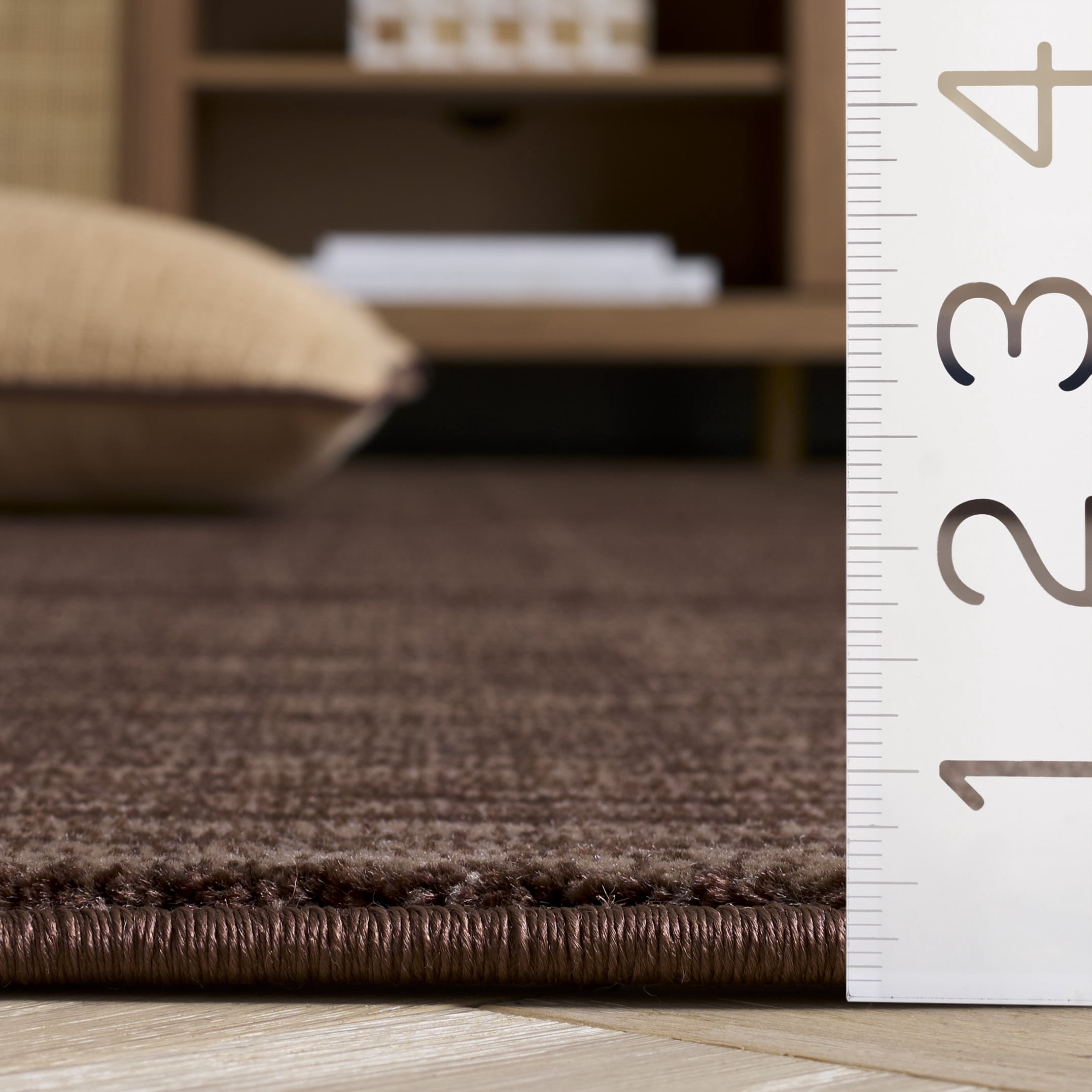SAFAVIEH Vision Adrasteia Overdyed Solid Runner, 2'2" x 16', Brown - Modern Design, Brown, Non-Shedding & Easy Cleaning, Ideal for Living Room, Bedroom, Dining Space, Entryway, Hallway, Kitchen
