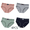 Mixed Color B, variant on LYMAYTER Young Girls Bow Decor Underwear Breathable Ribbed Cotton Comfortable Triangle Panties for Daily Use 4pcs