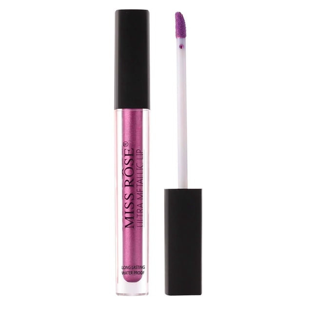 Brillo de labios HUOGUO Slender Tube, mate, metálico, impermeable, 5 ml
