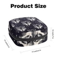 thumbnail image 2 of Sanitary Napkin Storage Bag for Girls Women, Portable First Period Pads Bag Tampons Holder Girls Travel Makeup Bag, Large Capacity Seamless Wolf Aesthetic Pattern, 2 of 6