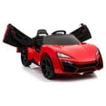 thumbnail image 2 of First Drive Lykan Hypersport Style Ride On Electric Car - White 12v Power Motorized Kids Cars (Red), 2 of 8