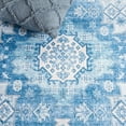 thumbnail image 6 of SAFAVIEH Arizona Reannon Oriental Polyester Machine Washable Area Rug, Light Blue/Blue, 6' x 6' Round, 6 of 7