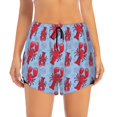 thumbnail image 4 of Lsque Cartoon Lobsters 2 Printed Women's Running Shorts with Liner Pockets,Elastic Quick Dry Workout Athletic Gym Yoga Shorts,Womens High Waist Shorts-Small, 4 of 9