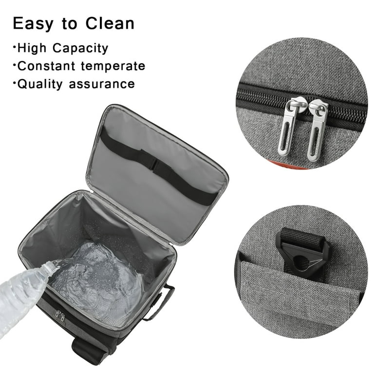 Insulated Rolling Cooler Bag Extended Collapsible 2 in 1 Portable