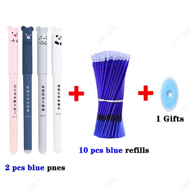Bolígrafos borrables de gel para niños, bolígrafos de dibujo, papelería de escritura para cuaderno, material escolar, bonitos, Kawaii