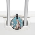 thumbnail image 3 of Rabbit Set of 2pcs PU Leather Round Suitcase Tags with Privacy Cover and Name ID Tag - Ideal for Travel Luggage, Handbags, Backpacks, School Bags, 3 of 6