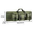 thumbnail image 3 of Bolsa Táctica Doble Larga Para Pistola 90cm 31cm 7cm Tactical Double Long Gun Bag Bolsa de almacenamiento táctico (Verde militar), 3 of 7