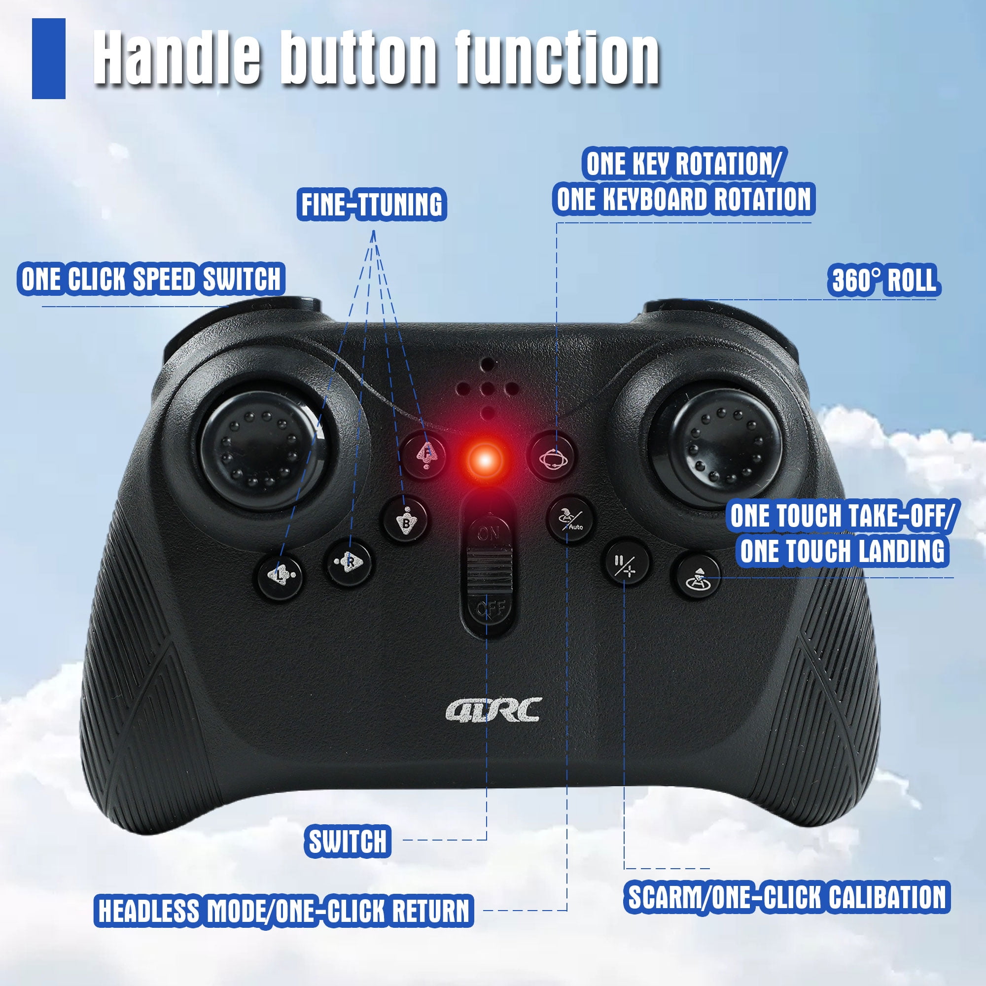 JUGAAD LIFE Foam Drone RC Plane for Kids Adults, 2.4GHZ Remote Control Airplane Fighter Jet Toys for Boys and Beginners, 360° Aircraft Plane with Light