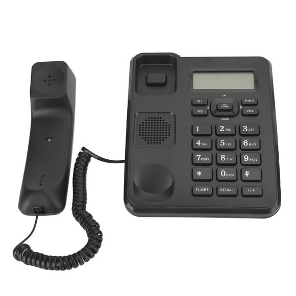 Ccdes Voip 'fxo Voip' KX‑T6001CID Fixed Telephone Home Wired Landline Business Office Corded Desk Phone ABS