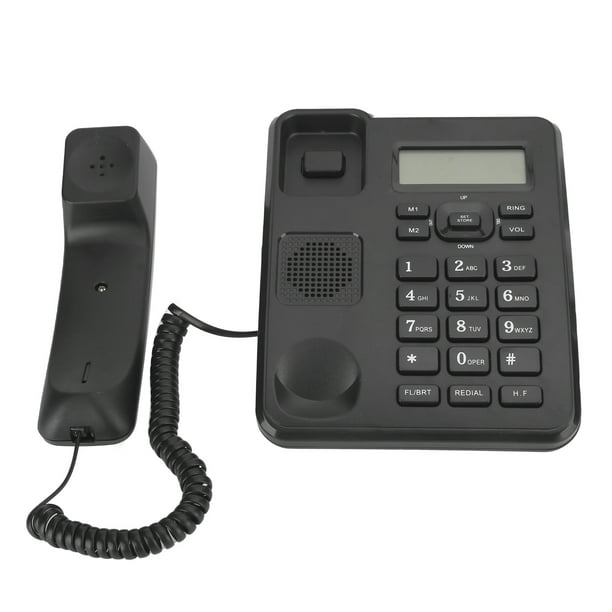 Ccdes Voip 'fxo Voip' Kxt6001cid Téléphone Fixe à Domicile Filaire Bureau d'Affaires Bureau Filaire Téléphone ABS