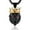 Black & Gold, variant on HZMAN Men's Silver Gold Tone Stainless Steel Lion King Pendant Necklace Cable Wheat 22+2" Chain (Silver & Gold)