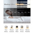 thumbnail image 5 of Dark Blue Gray Blackout Curtains for Bedroom Living Room Darkening Curtains 84 Inch Length 2 Panels Set Horizontal Stripe Minimalist Geometric Window Curtain Window Treatment Grommet Drapes 42"x84", 5 of 9
