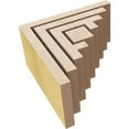 thumbnail image 6 of 2"W x 4"D x 4"H Classic Landon Rough Cedar Woodgrain TimberThane Corbel, Primed Tan, 6 of 6