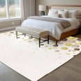 thumbnail image 4 of Area Rug for Living Room, Yellow Brown Spring Floral Non-Slip Indoor Large Carpet for Bedroom/Dining Room, Watercolor Summer Botanical Washable Low-Profile Rectangle Floor Runner Rugs - 5 x 8 Ft, 4 of 8
