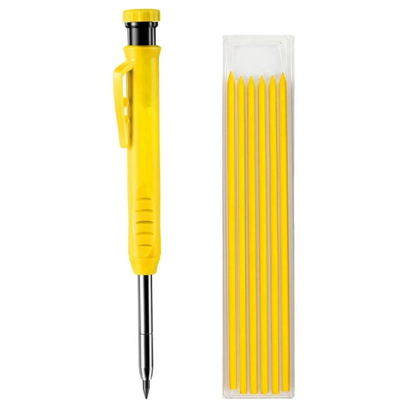 Lápices de carpintero shamjiam Afilador integrado 6 herramientas recarga marcador amarillo