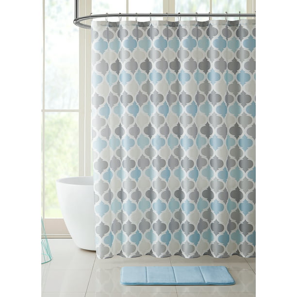 Universal Bathroom Shower Curtain Blue, Beige Blue Green Shower Curtains