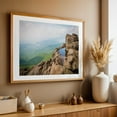 thumbnail image 4 of Clearing Fog - Virginia Photography Mountain Landscape Nature Scenic Forest Travel Poster Rustic Oak Framed Wall Art Print 5 x 7 inches, 4 of 6