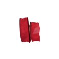 thumbnail image 1 of Reliant Ribbon 92573W-908-40K Everyday Linen Value Wired Edge Ribbon - Scarlet - 2.5 in. x 50 yards, 1 of 1