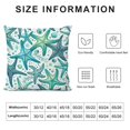 thumbnail image 5 of Orinice Linen Throw Pillow Cover Beige Azure Starfish Dot Blue Back Painting Home Decor Pillowcase  Cushion Cover for Sofa Couch Bed and Car White, 5 of 5