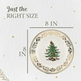 thumbnail image 7 of Spode Spode Christmas Tree Gold Salad Plate, 8-Inch, Made of Fine Porcelain, Dishwasher Safe, 7 of 7