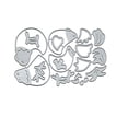 thumbnail image 2 of Metal troquelado Suds&wh Merry Christmas Four Chickens, 2 of 7