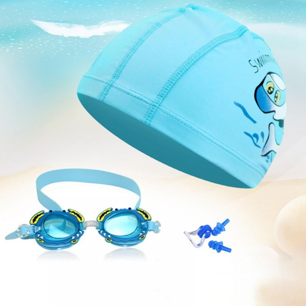 Swimming Nose Clip Ear Plugs Set & Clear Case Swimmer Unisex Adults Childs Kids 