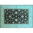 thumbnail image 1 of Ahgly Company Indoor Rectangle Oriental Light Blue Traditional Area Rugs, 8' x 12', 1 of 4