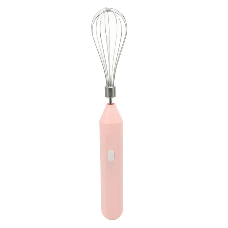 Ozgkee Electric Egg Beater Handheld USB Charging Milk Frother Portable  Cordless Drink Mixer with Stainless Steel Whisk (Pink) - Yahoo Shopping
