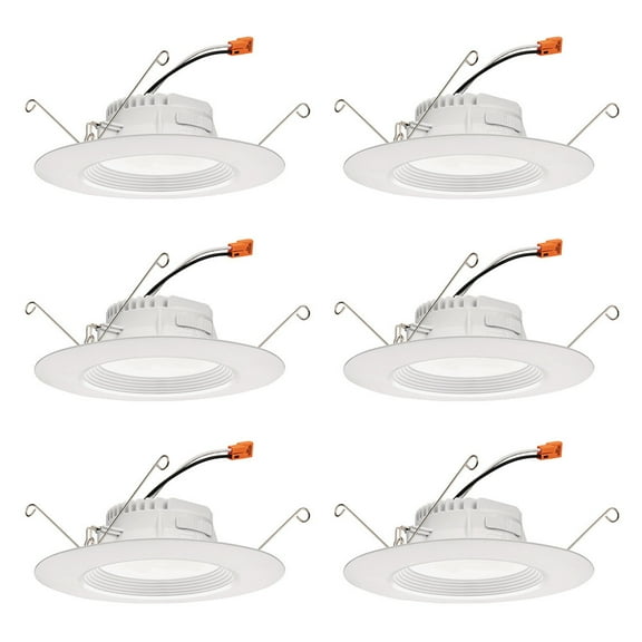 Juno Lighting RB56 SWW5 CP6 MW M2 Retrobasics 5"/6" Integrated Led Switchable Cct Baffle