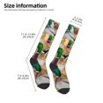 thumbnail image 2 of Fotbe Mallard Ducks Calcetas Divertidas Estampadas para Hombre y Mujer, Calcetas de Algodón hasta la Rodilla para Caminar, Correr, Enfermería y Embarazo, 2 of 6