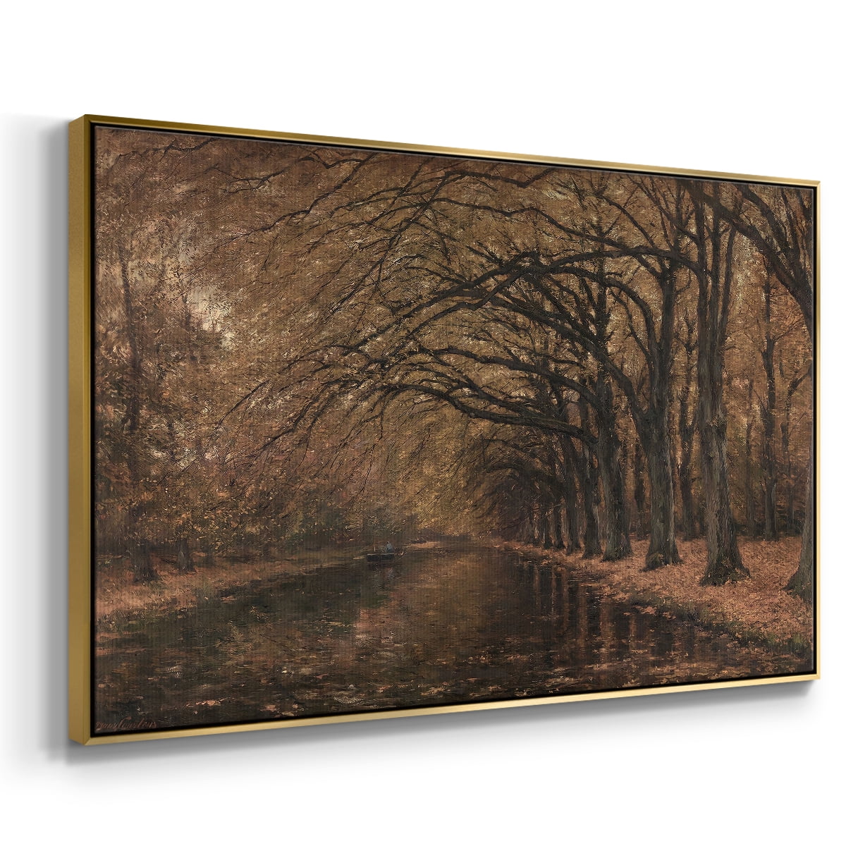Vintage Landscape-CCCXXXII By Wexford Home Framed in Gold Wood Gallery Wrapped Canvas 17 in. x 25 in.