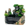 thumbnail image 4 of MOCHAG Indoor Relaxation Rockery Fountain Waterfall, Small Artificial Water Fountain Decor Tabletop Fountain with Humidifier & Bonsai, Zen Meditation Waterfall Feature for Home Off, 4 of 7