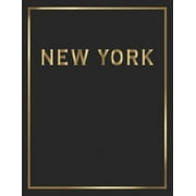 CONTEMPORARY INTERIOR STYLING New York: Gold and Black Decorative Book - Perfect for Coffee Tables, End Tables, Bookshelves, Interior Design & Home Staging Add Bookish Style to Your Home- New York, (Paperback)