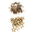 thumbnail image 1 of 125x Hollow Star Wooden Craft Cardmaking Embellishments, 1 of 9