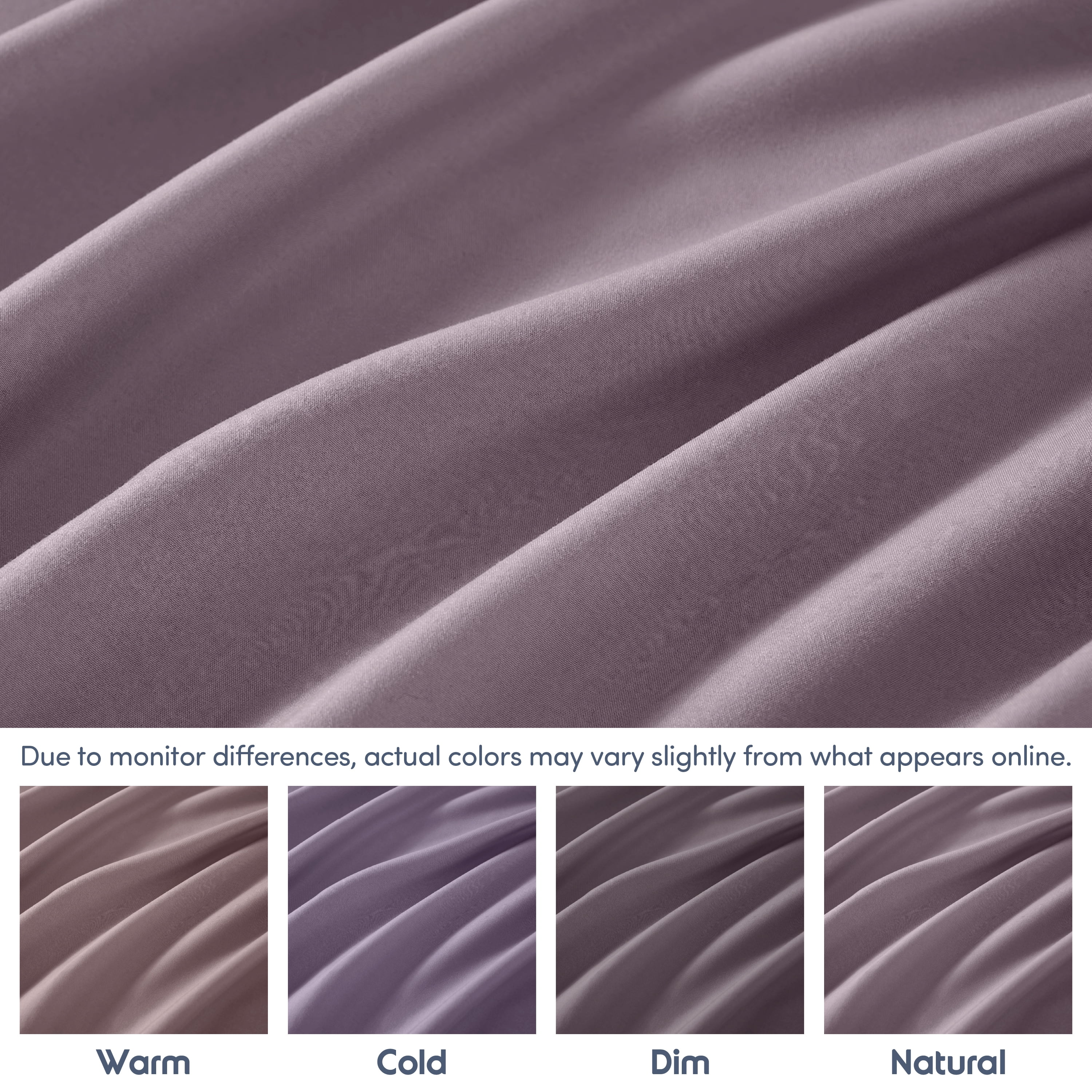Lammaloe 6 Pack Extra Deep Pocket King Fitted Sheet Only, Fits 18" to 24" Mattress, Soft Microfiber Fitted Bed Sheet, Grayish Purple