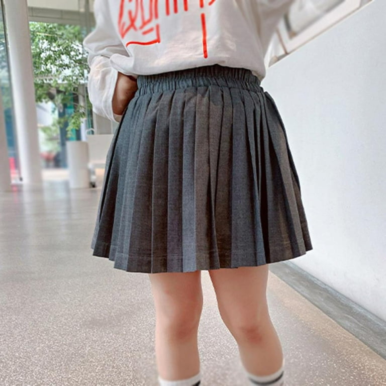 Grey school skirt age 3-4 hot sale