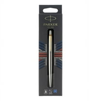Parker® Jotter Ballpoint Pen, Medium Point, 0.7 mm, Silver/Gold Tone Barrel, Blue Ink