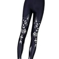thumbnail image 4 of Qarigey Pantalones largos ajustados elásticos elásticos con estampado Digital para niñas y mujeres Ropa interior Qarigey FS2694-00, 4 of 6