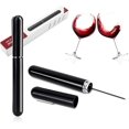 thumbnail image 2 of New Wine Opener, Air Pressure Pump Bottle Opener 2-in-1 Design Pump Wine Opener 7S Quick Opening, Air Pressure Corkscrew Opener with Foil Cutter, Cork Remover Gift for Wine Lovers, Black, 2 of 8