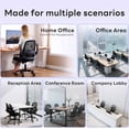 thumbnail image 3 of TMV Ergonomic Mesh Office Chair - High Back Gaming Desk Chair, Computer Chair with Lumbar Support & Wheels, Modern Vanity Chair for Home Office,Living Room,Bedroom,Black, 3 of 9