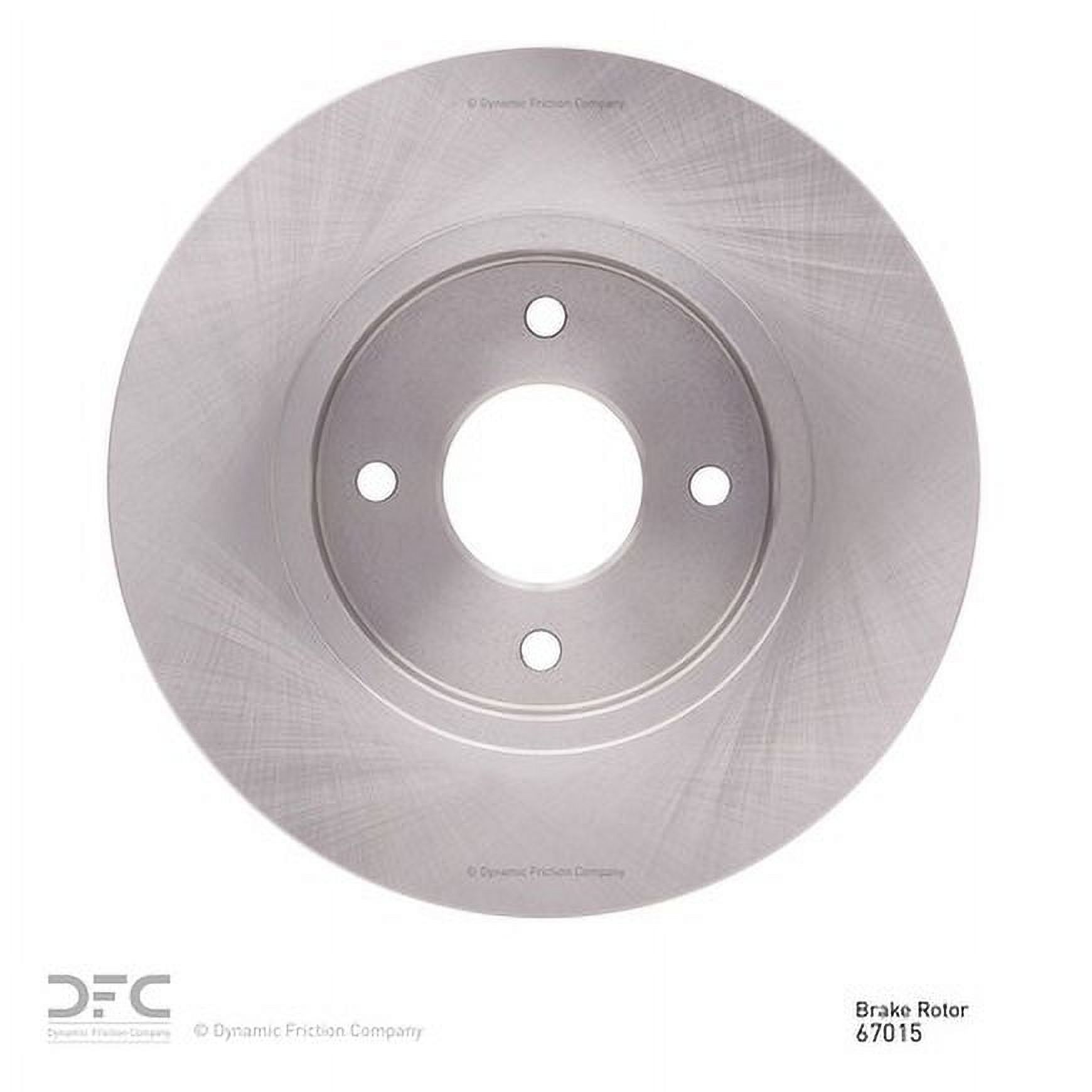 Rear Dynamic Friction Company Disc Brake Rotor 600-67015 (1) For 1984-1985 Nissan 300ZX