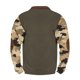 thumbnail image 4 of Blusas y camisas de manga larga con cuello redondo para hombre, talla grande, media cremallera, cuello redondo, estampado vintage de camuflaje, blusa de poliéster de manga larga para hombre, 4 of 4