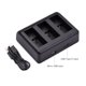 thumbnail image 5 of Cargador de batería de cámara de acción Carga rápida de 3 ranuras con micro USB, 5 of 7