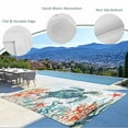 thumbnail image 4 of Fsddascl Coastal Turtle Outdoor Rug for Patio/Deck/Porch, Non-Slip Large Area Rug 4 x 6 Ft, Summer Beach Nautical Coral Starfish Indoor Outdoor Rugs Washable Area Rugs, Reversible Camping Rug Carpet, 4 of 5