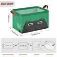 thumbnail image 3 of Waterproof Foldable Storage Basket Medium, Metal Frame & Hollow Board Support, for Clothes and Toy Organization Adorable Cartoon Black Cat, 3 of 8