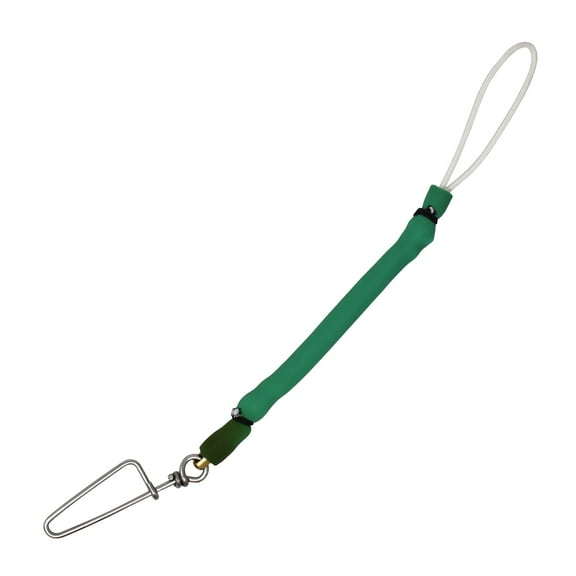Spearfishing Speargun Shock Cord w/ Stainless Steel Snap, 11-1/8", Green